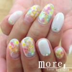 (2nd)お花タイダイnail♡