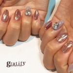 (梅田店)Wキラキラnail