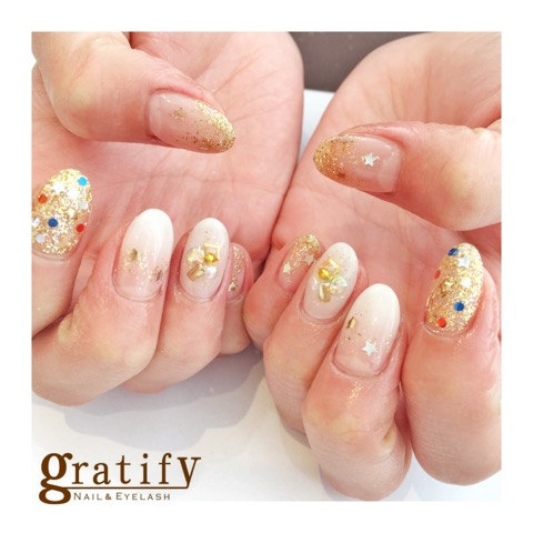 なかもず店 クリスマスネイル