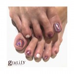 (gratify)Footユニコーンネイル