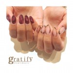 (gratify)かこみべっ甲ネイル☆彡.。