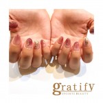 (gratify)レッドブラウンネイル♪