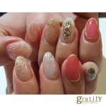 (gratify)ツヤ透け感ネイル