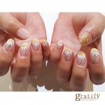 (gratify)お花ネイル
