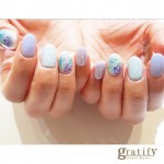(gratify)紫陽花ネイル