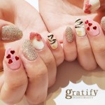 (gratify)バレンタインネイル