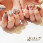 (gratify)くすみブルーネイル