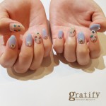 (gratify)パステルブルーネイル