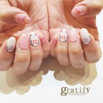 (gratify)お花ネイル