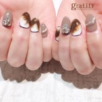 (梅田)カフェラテnail