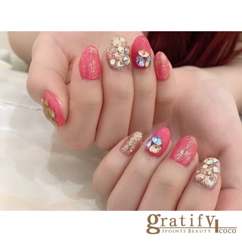 Coco 成人式 派手ネイル Coco 成人式 派手ネイル