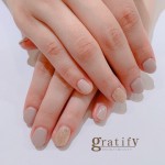 (gratify)シンプルネイルにラメ♡