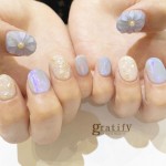 (gratify)ぷっくりフラワーネイル