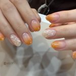 オレンジ×ニュアンス/心斎橋ネイル/gratify本店